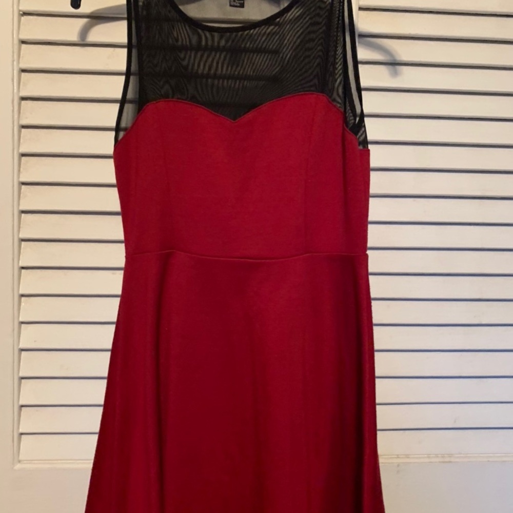 red mesh top dress - Picture 1 of 4